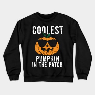 Coolest Pumpkin In Patch, Halloween Gift product Crewneck Sweatshirt